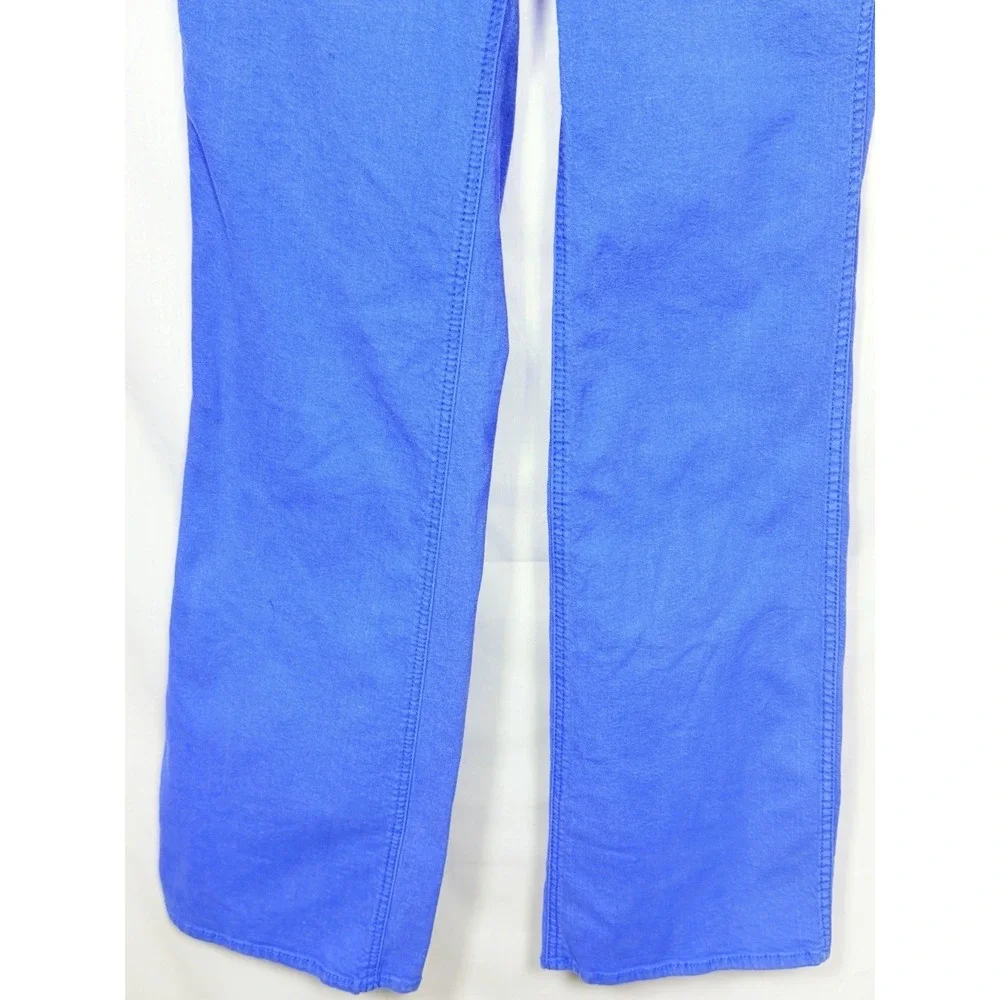 Tory Burch Blue Flare Pants Sz 30 Stretch Cotton Bootcut Preppy Chic‎ Trouser